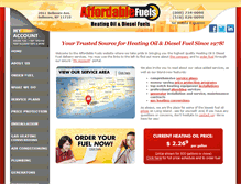Tablet Screenshot of affordablefuels.com